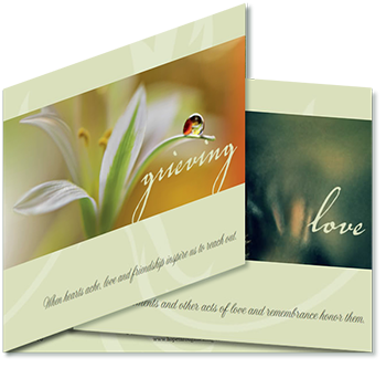 Sympathy Card Secular Folded